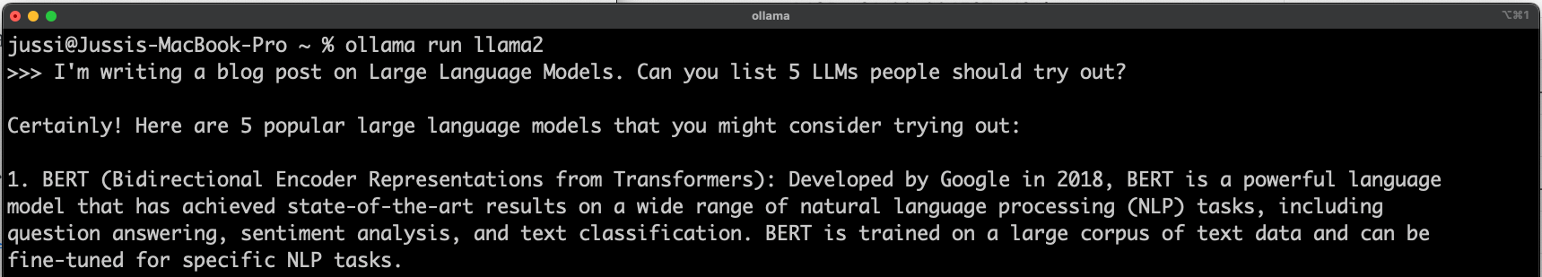 Getting started with Ollama with Microsoft's Phi-2