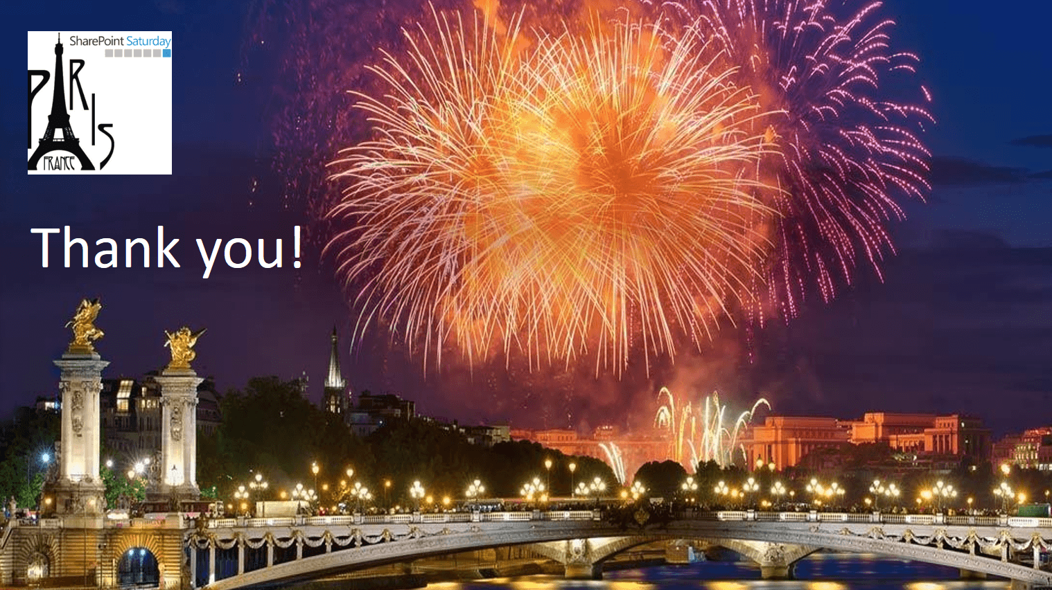 Thank you, SharePoint Saturday Paris 2016!