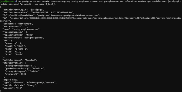 Getting started with Azure Database for PostgreSQL